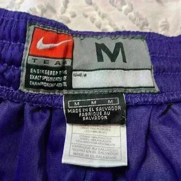 Nike swingman, purple and gold, NBA‎ basketball shorts. Men’s size medium - Picture 3 of 7